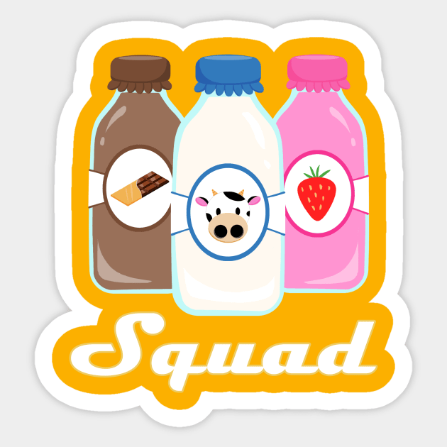 Squad Sticker by Ichigotofu